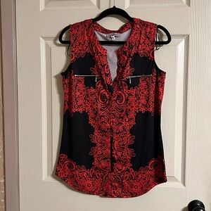 Perfectly Priscilla Sleeveless Blouse Large